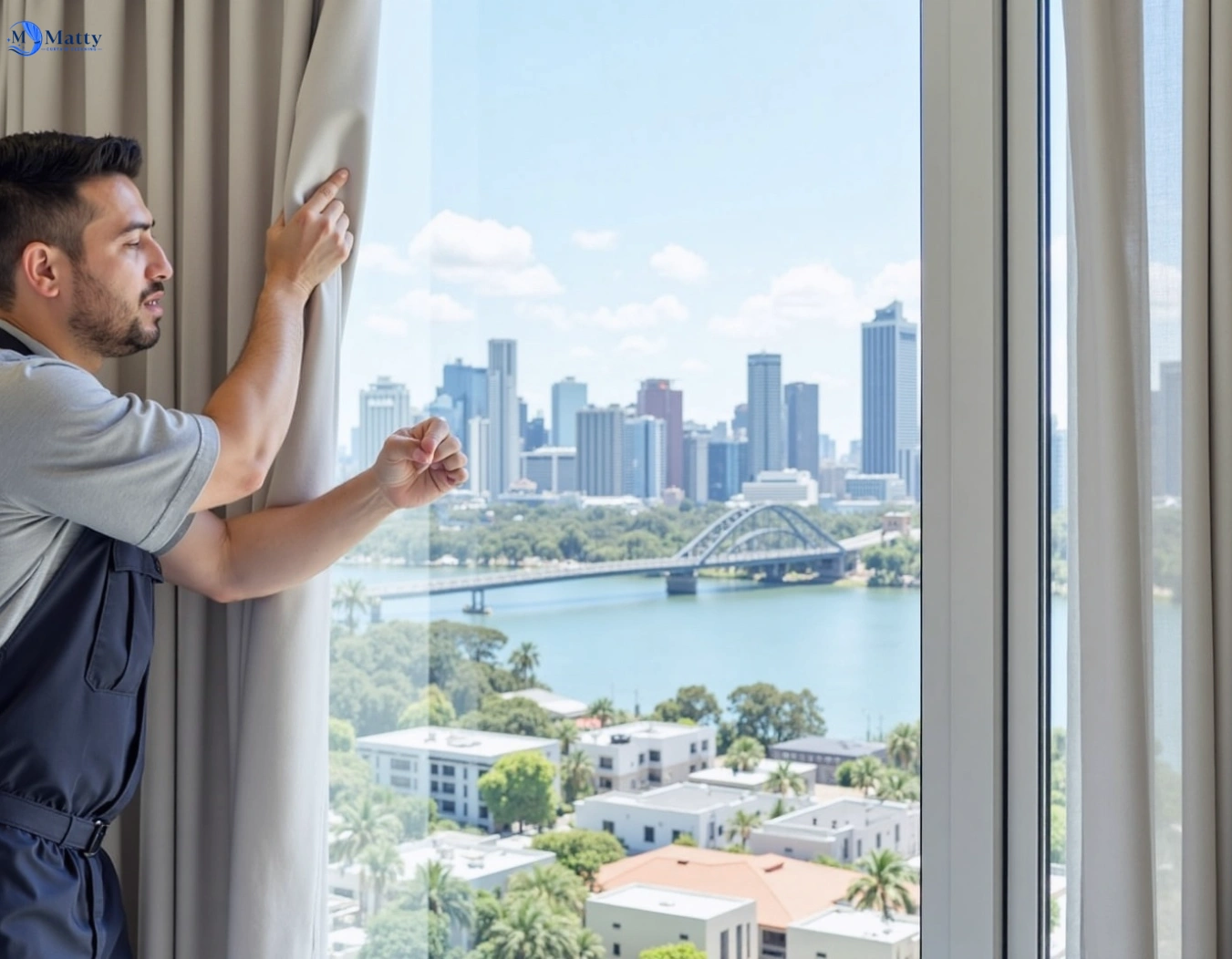Professional curtain steam cleaning service coburg-vic QLD by Matty Curtain Cleaning
